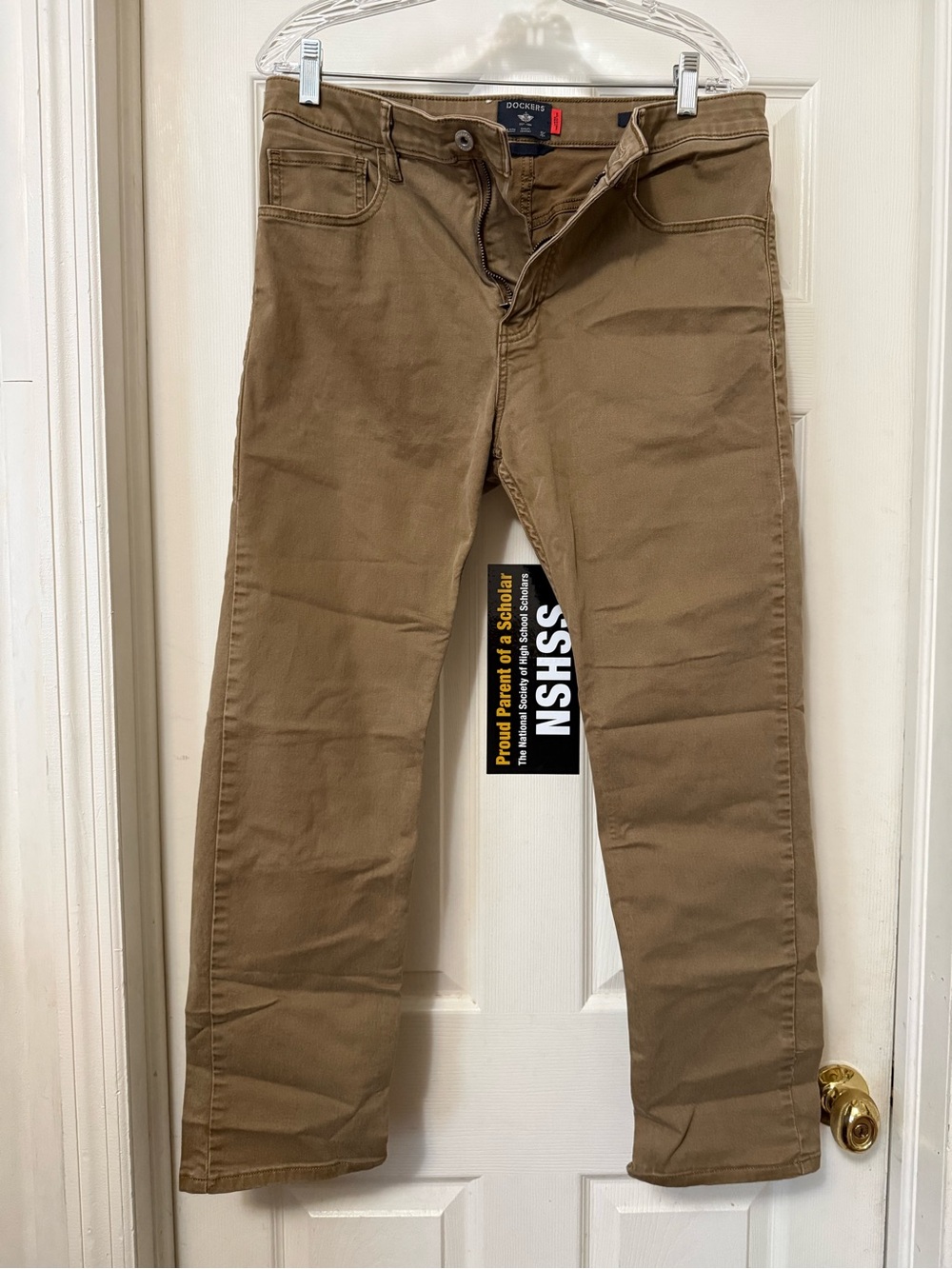 Dockers Men Straight-Leg Jeans in Brown/Tan